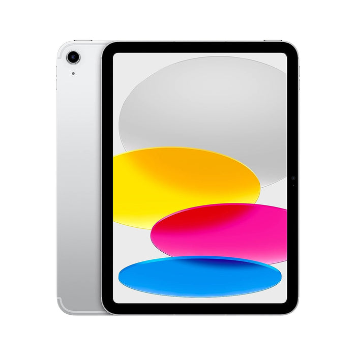 Apple iPad (10th Generation): with A14 Bionic chip, 256GB, Wi-Fi 6, 12MP front/12MP Back Camera, Touch ID, All-Day Battery Life-Silver