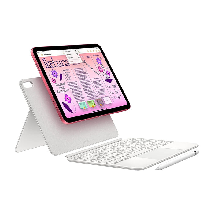 Apple iPad (10th Generation): with A14 Bionic chip, 256GB, Wi-Fi 6, 12MP front/12MP Back Camera, Touch ID, All-Day Battery Life-Pink